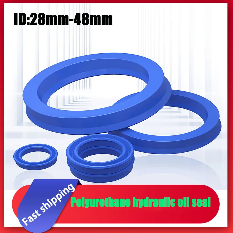 UN/UHS Type Blue Polyurethane Hydraulic Oil Seal Wear‑Resistant Piston Rod Seal Industrial Machinery Parts