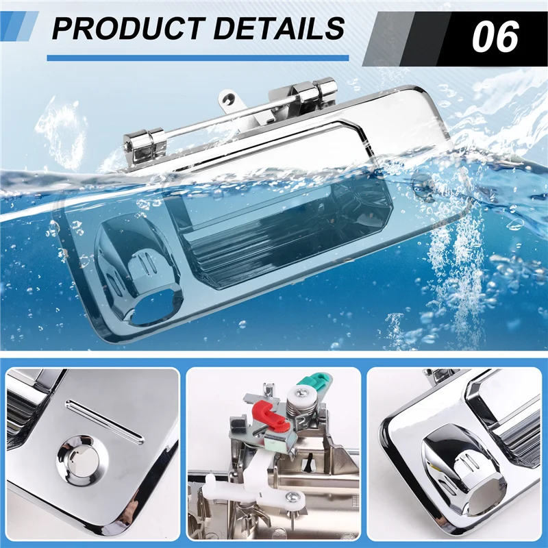 

A82M-Car Tailgate Latch Handle With Keyhole Hole 69090-0C090 For Toyota Tacoma Back Door Handle