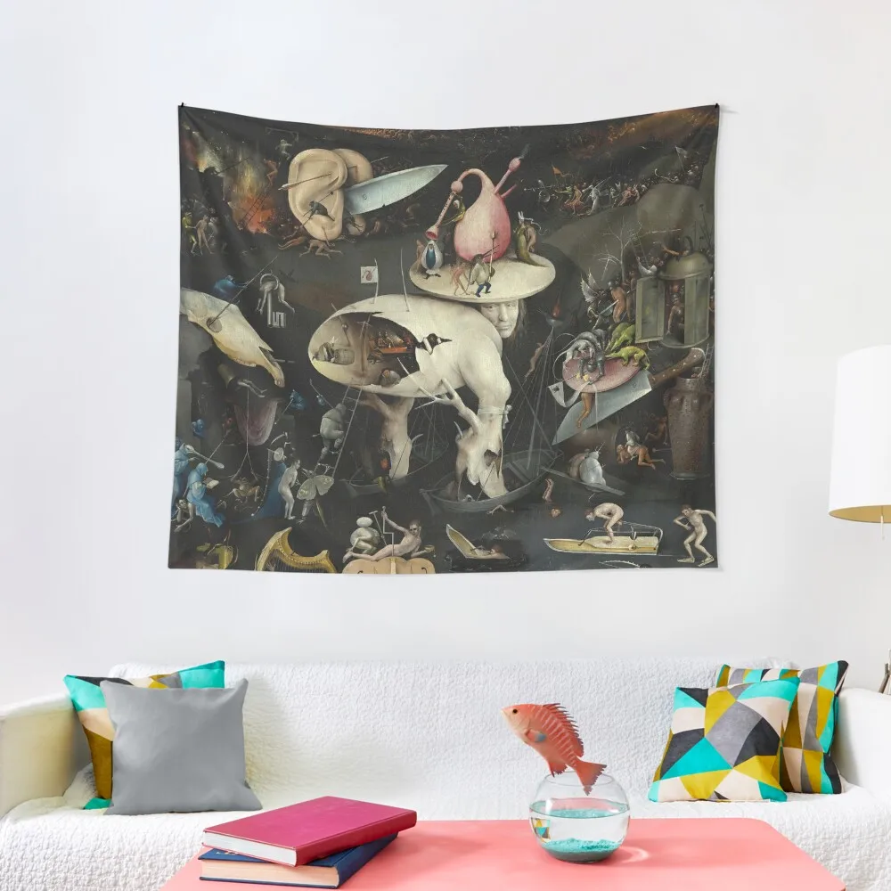 The Garden of Earthly Delights - Hieronymus Bosch Tapestry Room Ornaments Aesthetic Room Decoration Tapestry