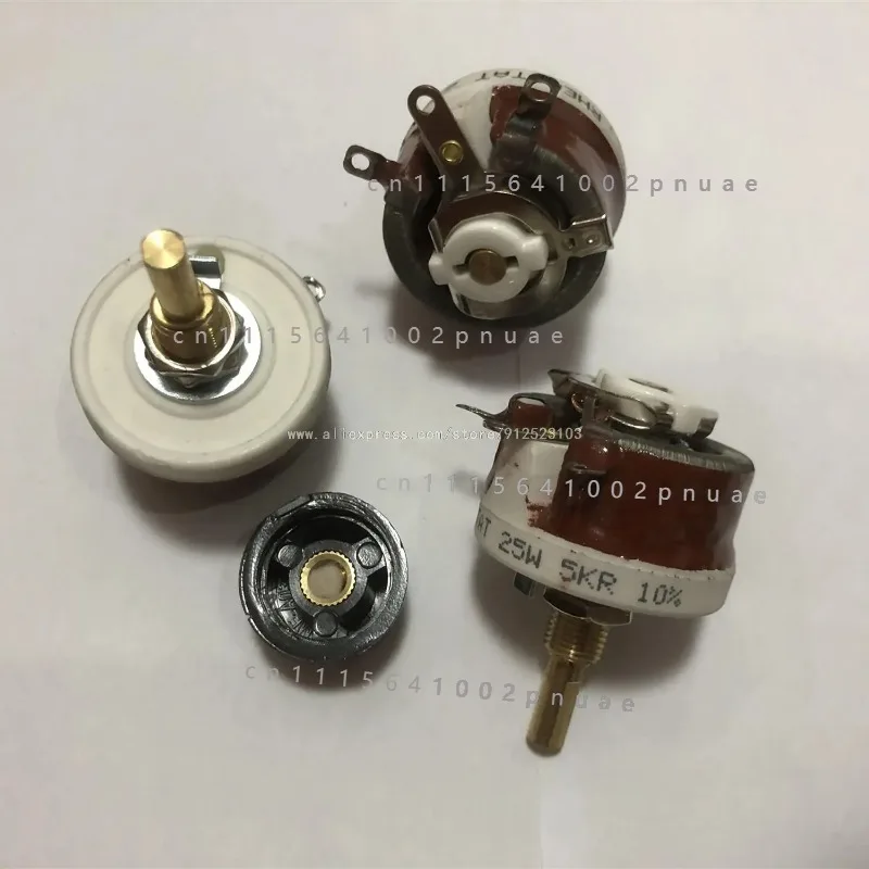 25W 50W BC1-50W BC1-25W BC1 High Power Wirewound Potentiometer, Rotary Rheostat, Disk Ceramic Variable Resistor