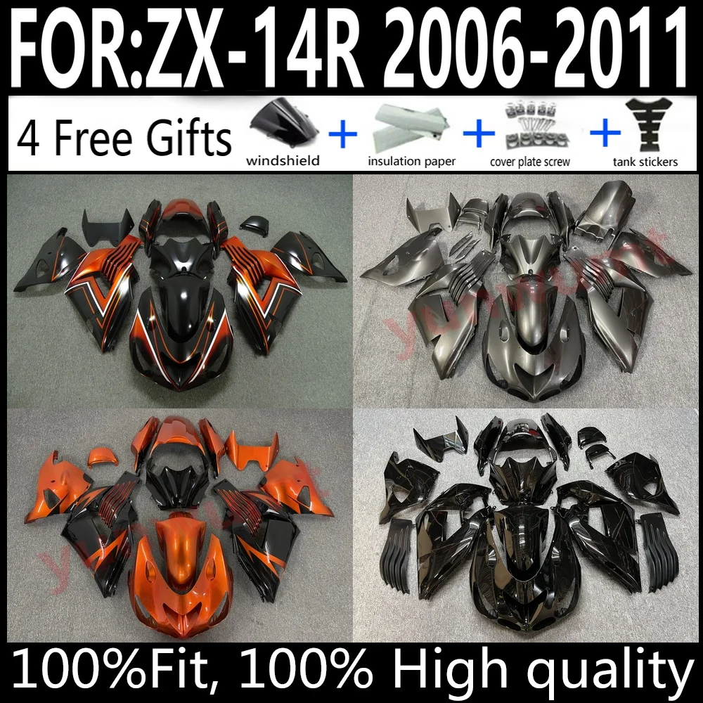 

Injection Molded ABS Fairing Kit For Kawasaki Ninja ZX-14R 2006-2011 Bodywork Cowling Set High Quality Factory Direct Fit