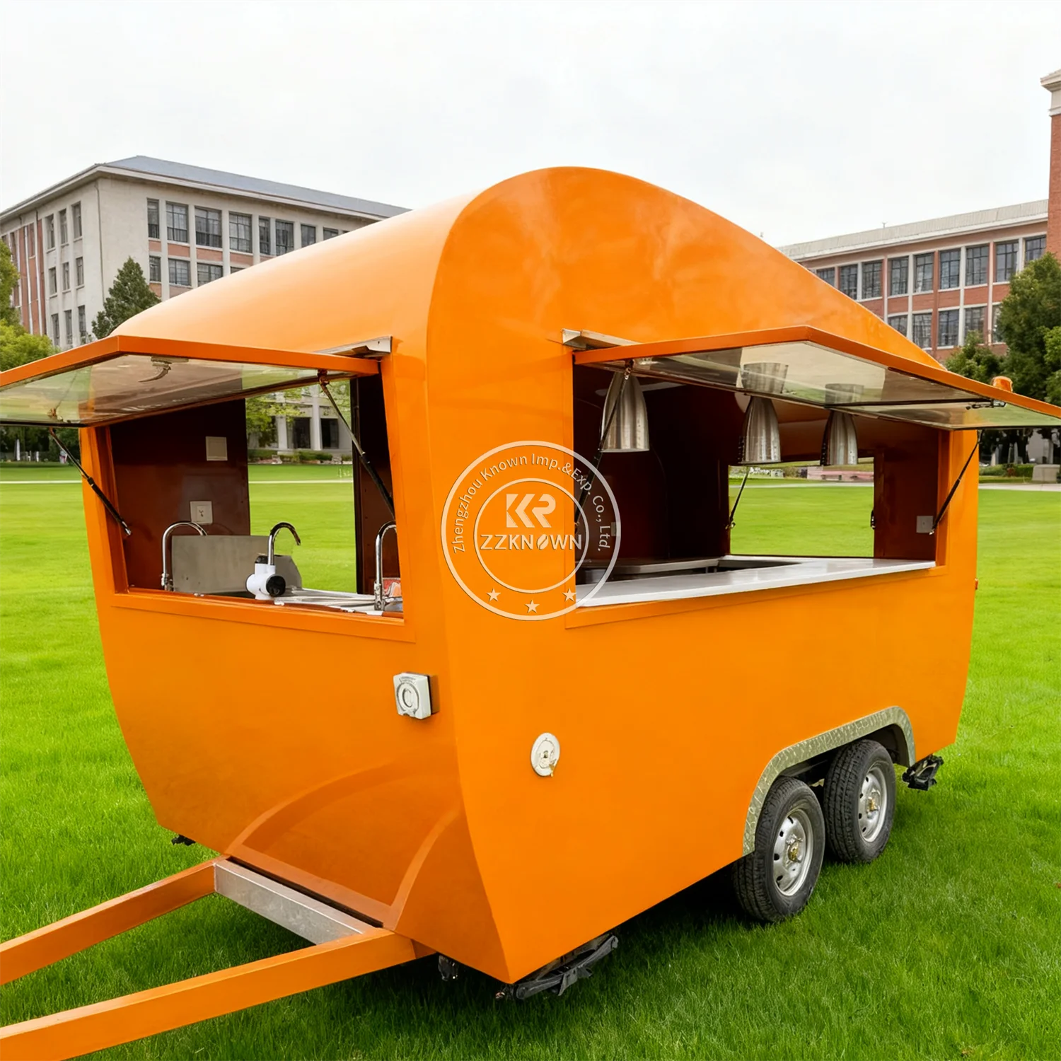 Mobile Durable Ice Cream Trail - Hot Dog Vending Cart ulasan dan harga