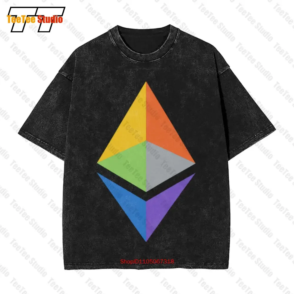 Ethereum 2.0 Eth Crypto Hodler Minimalistic Web3 Nft Merch Vintage Oversized T-Shirt J5NG