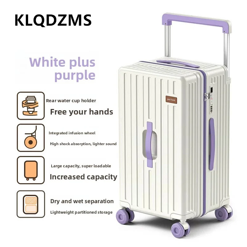 KLQDZMS New Suitcase Women's Large-capacity Trolley Case 20