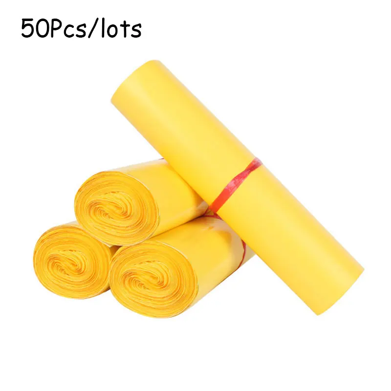 50 قطعة/السلع شعار مخصص البلاستيك الأعمال التجارة الإلكترونية أكياس البريد بولي الشحن حقيبة بريد مغلف الارسال البريدية الطرود الحقيبة #1