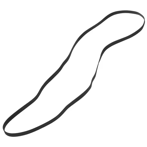 Black Rubber Cassette Belt For Record Player Replacement Durable Recorder Drive Belt Smooth Transmission Tape Deck Repair Kit