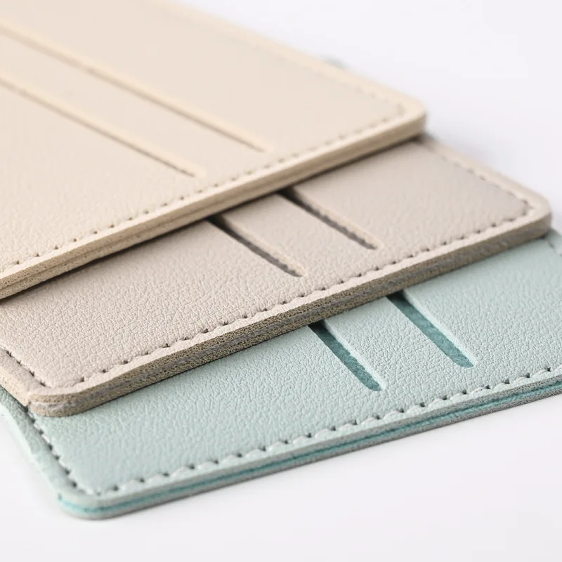 PU Leather Multi Slot Cards Bag Ultra-thin Men Women Id Card Holder Credit Card Holder Card Case Organizer Cards Wallet Purse