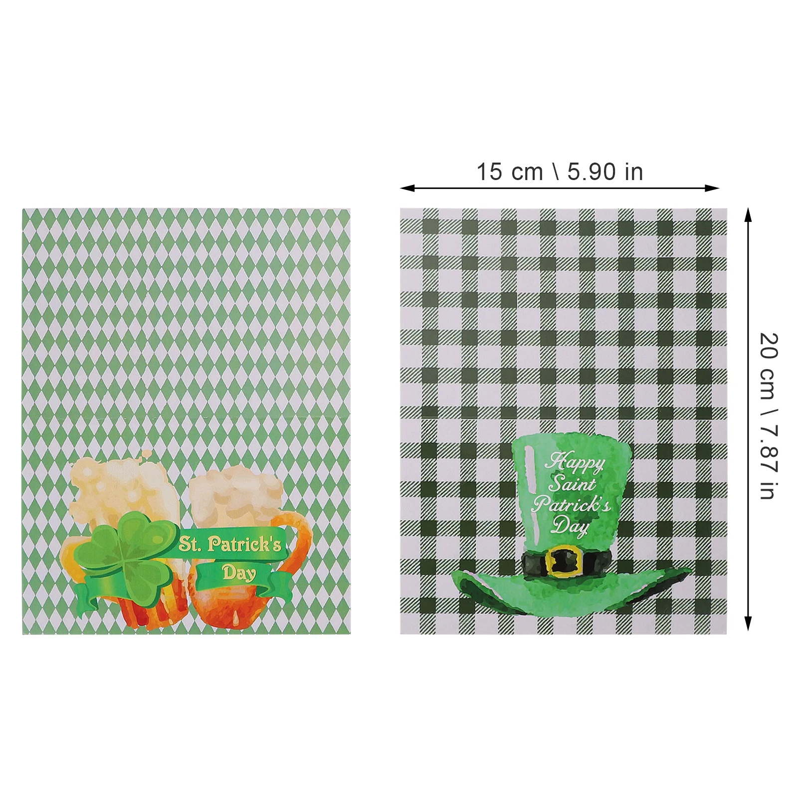 

2 Sets Greeting Envelopes St Patrick Day Blessing Gift Cards Irish Festival Party Invitations Eco Friendly Smooth Writing