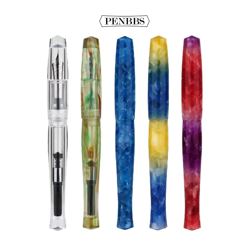 2026-penbbs-resina-acrilica-colore-rosso-penna-stilografica-f-05mm-pennino-design-unico-damien-punta-lama-calligrafia-pratica-penne-di-cancelleria