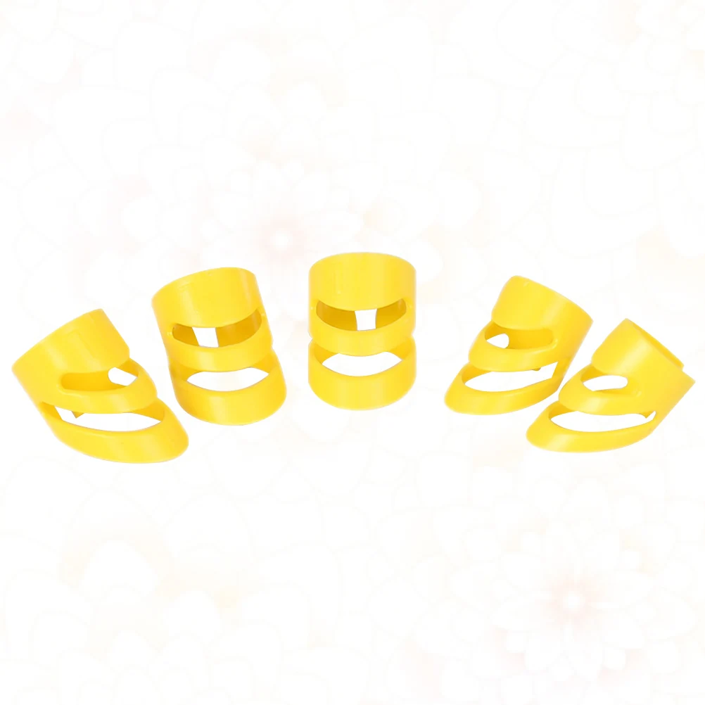 

5 Pcs Stainless Steel Ring Finger Cover Guitar Thumb Picks for Acoustic Accessories
