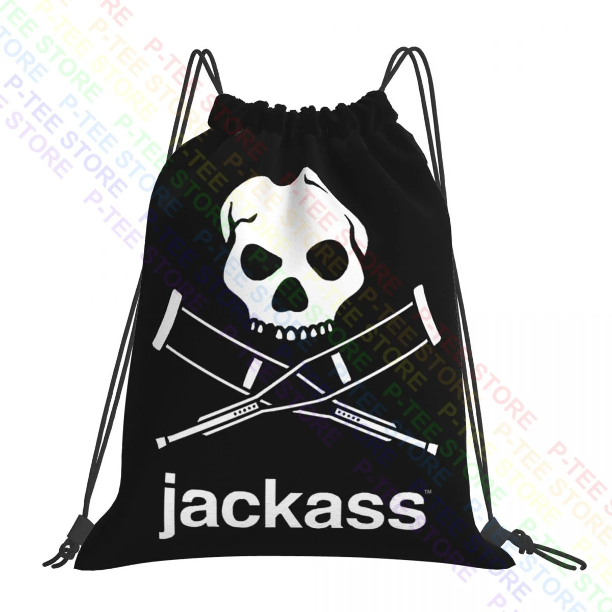 Jackass Logo Drawstring Bags Gym Bag Newest Shoe Bag Sports Style Clothes Backpacks