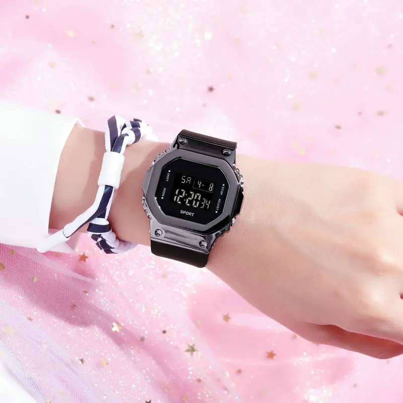 Nuevos niños niñas Digital luminoso moda deporte para relojes pareja regalo