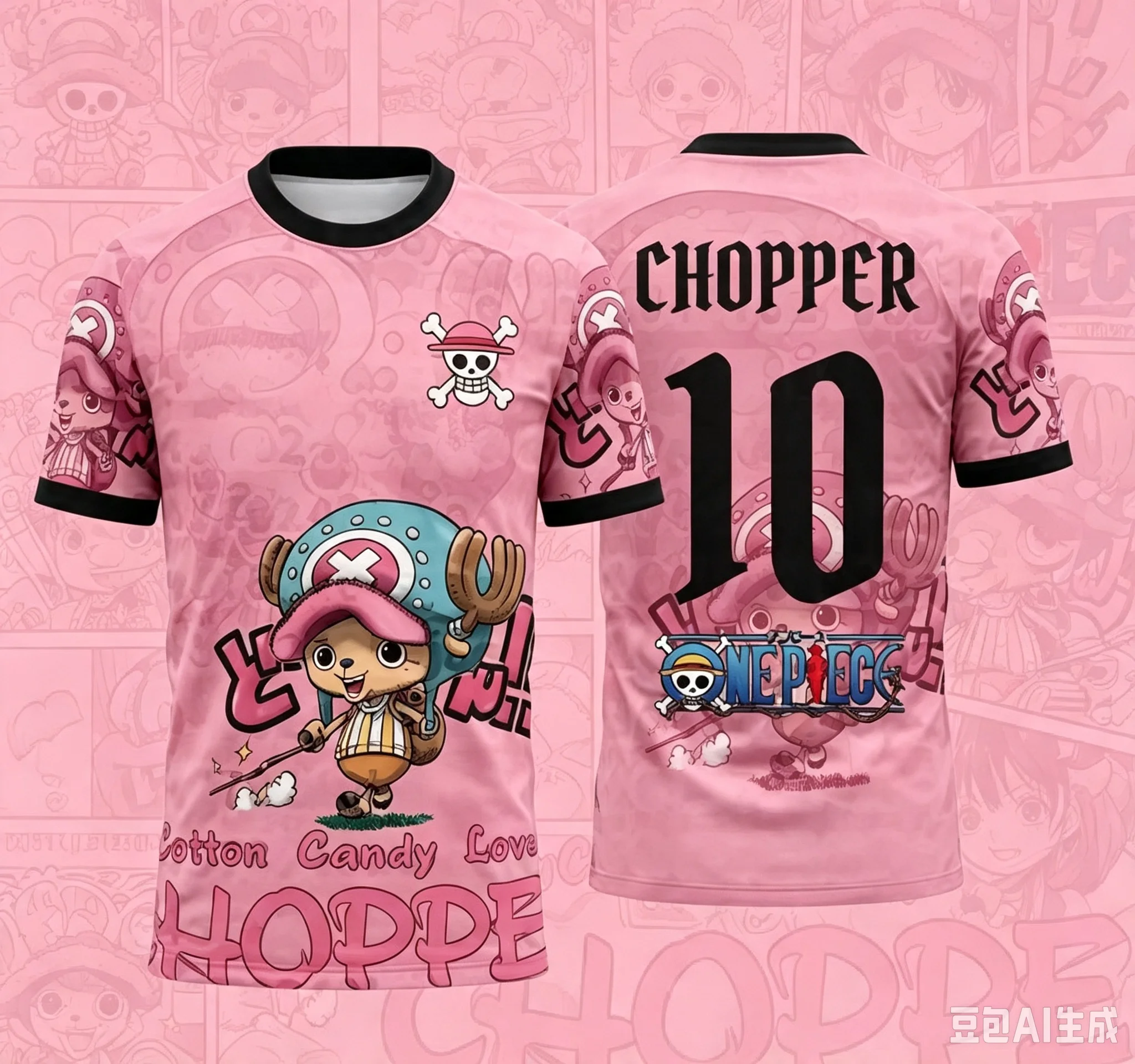 2026 One Piece Graphic T-shirt Japanese anime football jerseys Sports Dry Quickly Men's T-Shirt Children's Clothing Tee Woman