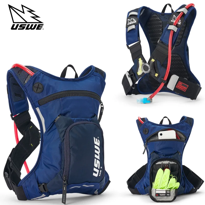 السويد USWE على الطرق الوعرة دراجة نارية ركوب حقيبة المياه خفيفة الوزن 4L حقيبة المياه وودواي معبر الرياضة في الهواء الطلق على ظهره