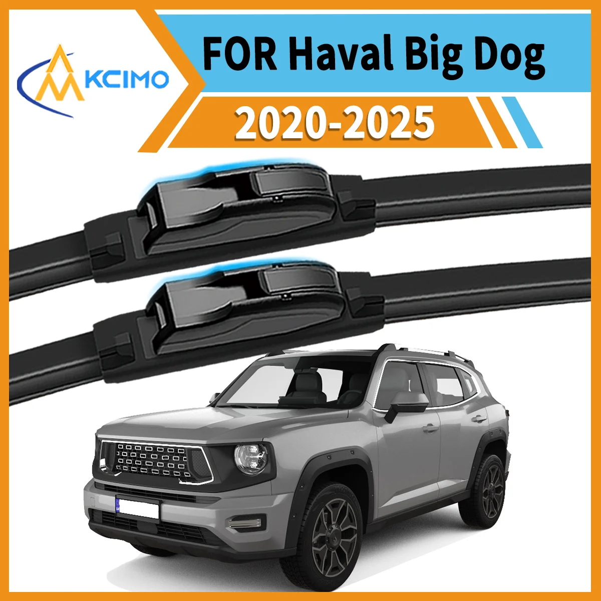 

Drive Safely in Any Condition 2PCS Wiper Blades for Haval Big Dog 2020-2025 All-Season Performance Clear View Easy Installation