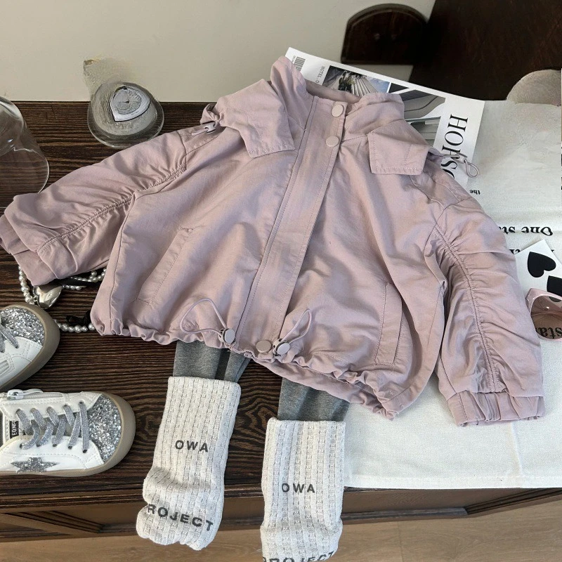 النسخة الكورية ملابس الأطفال الخريف الفتيات هرع سترة الأطفال النمط الأجنبي كومة الجوارب قاع السراويل 2 قطعة مجموعة