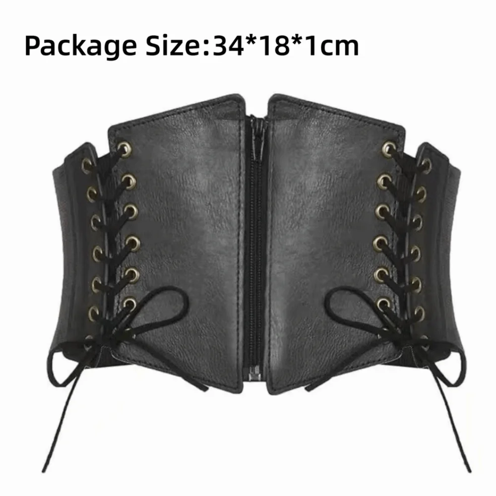 حزام خصر مرن أنيق، أحزمة كلاسيكية متعددة الاستخدامات للنساء، حزام مشد من الجلد الصناعي، أزياء نسائية