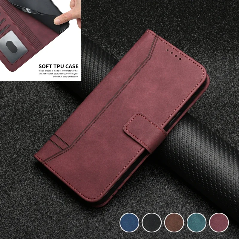 Wallet With Hand Strap Leather Card Case For Samsung Galaxy Note 20 10 9 8 A71 A54 A53 A51 A34 A33 A15 S24 S23 Ultra S22 S21 FE