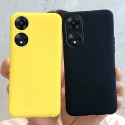 For OPPO A78 5G Case 2023 Simple Solid Color Silicone TPU Soft Cover For OPPOA78 CPH2483 A58 OPPOA58 Phone Case Shockproof Coque
