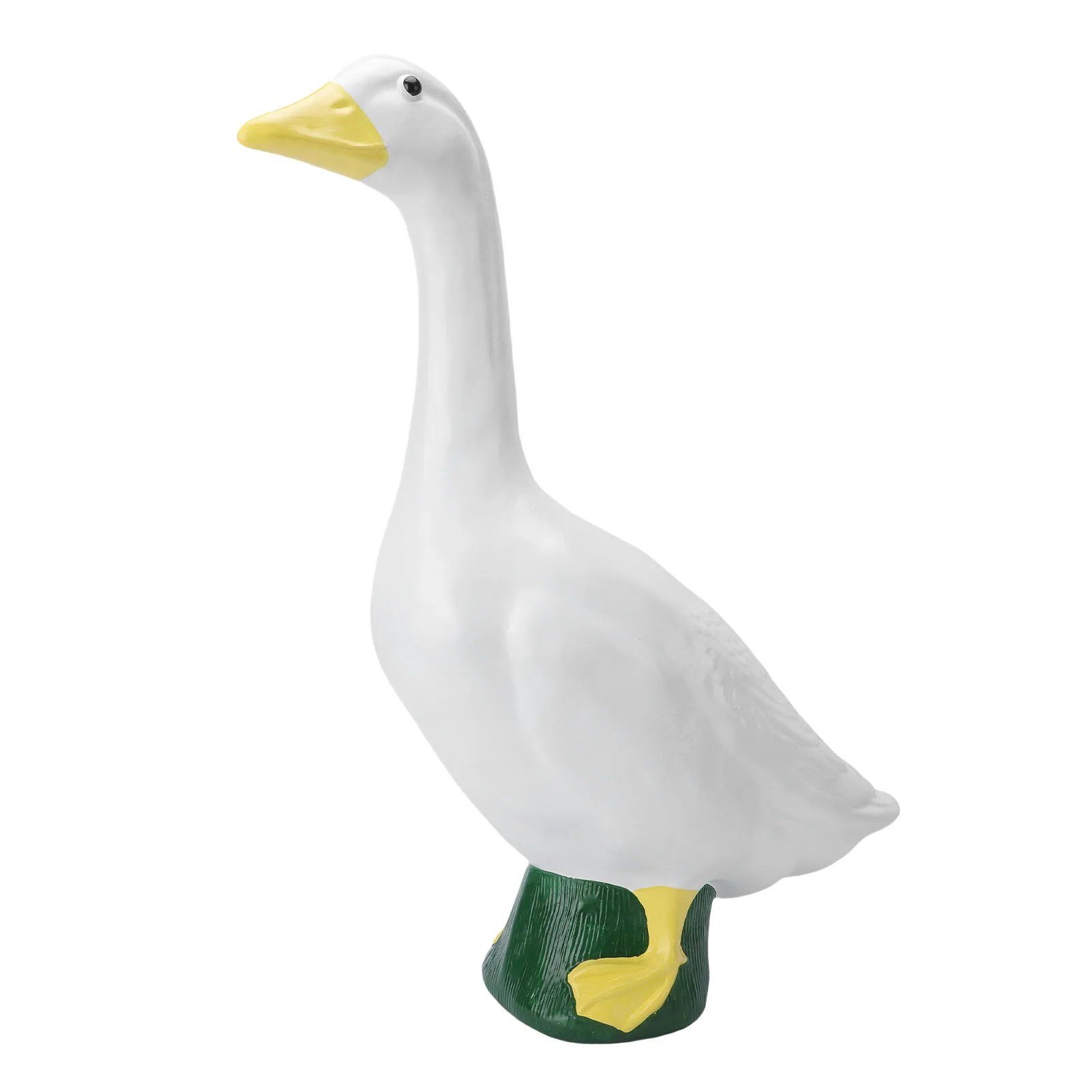 

White Goose Statue Whimsical Garden Decor Resin Porch Goose Outdoor Indoor Decoration for Yard Patio Home