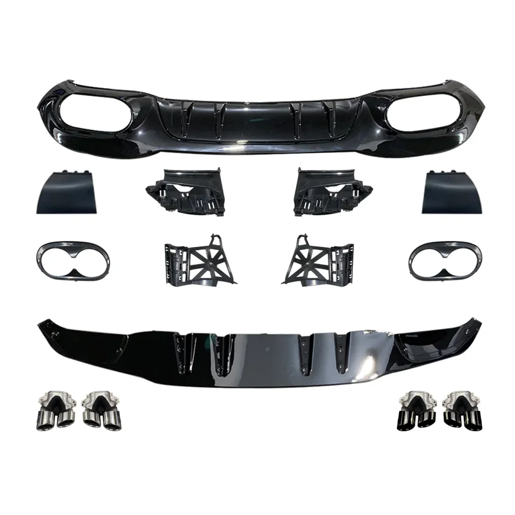 

W177 Upgrade AMG A45 Rear Diffuser With Exhaust Tips Rera Bumper Lip For Mercedes Benz A Class W177