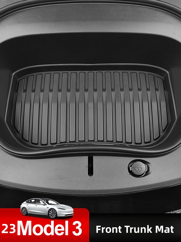 

For Tesla Model 3 2023 Front Trunk Mat TPE Wateproof Storage Box Mat Front Cargo Liner Tray Accessories