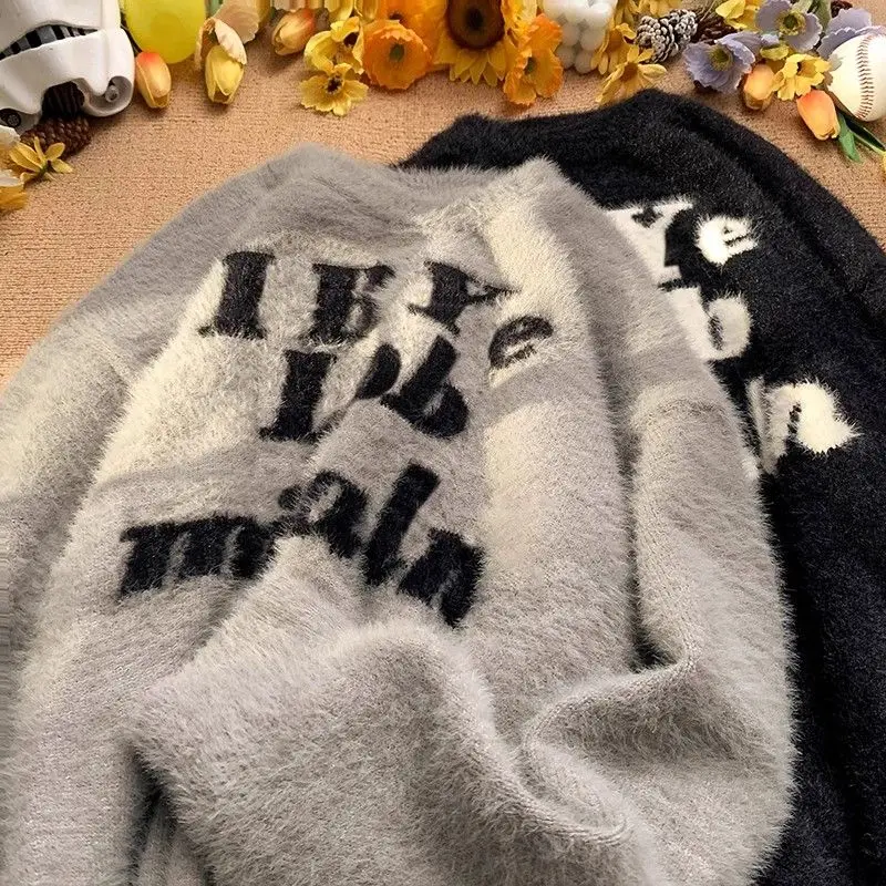 

Men's Winter Thiened Lazy Sle Soft And Cozy Camere Sweater Loose Autumn Winter Faion Brand Outerwear Casual Knitted S...