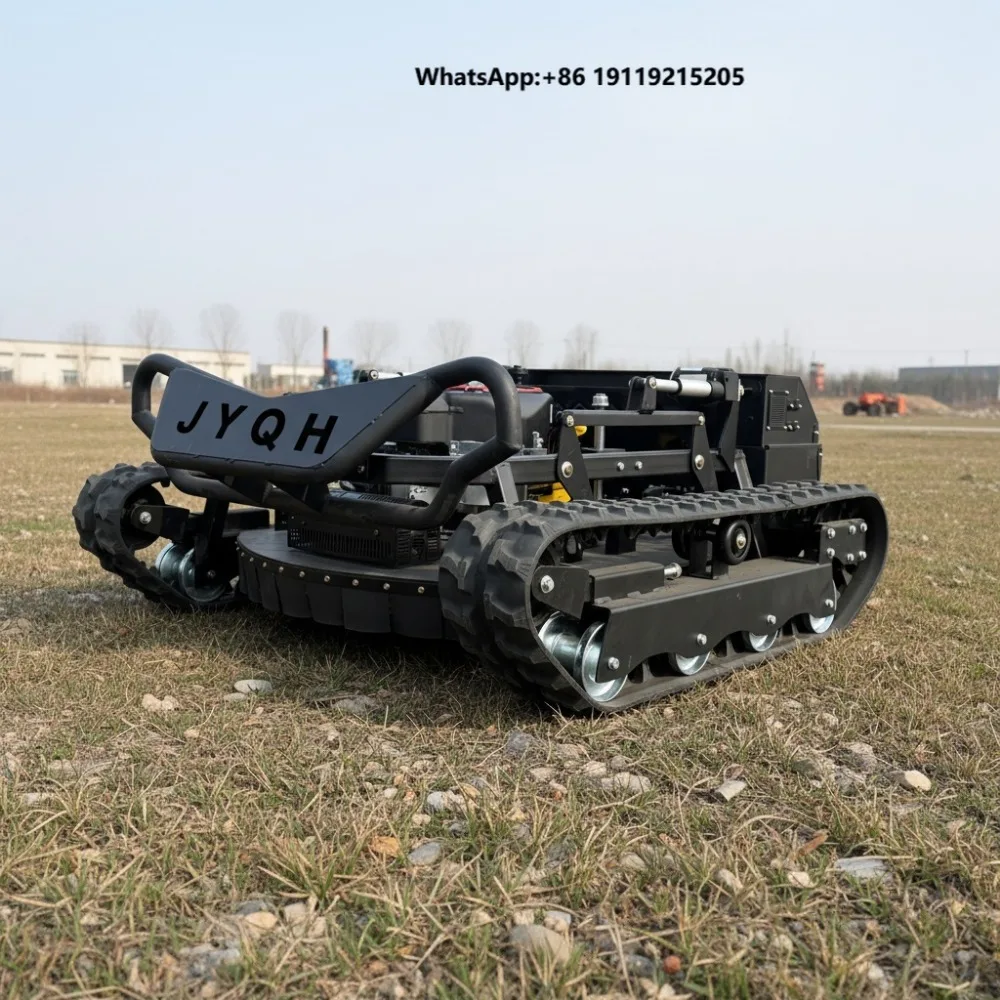RC Home Robotic Power Crawler Lawn Mower for Grass Cutting