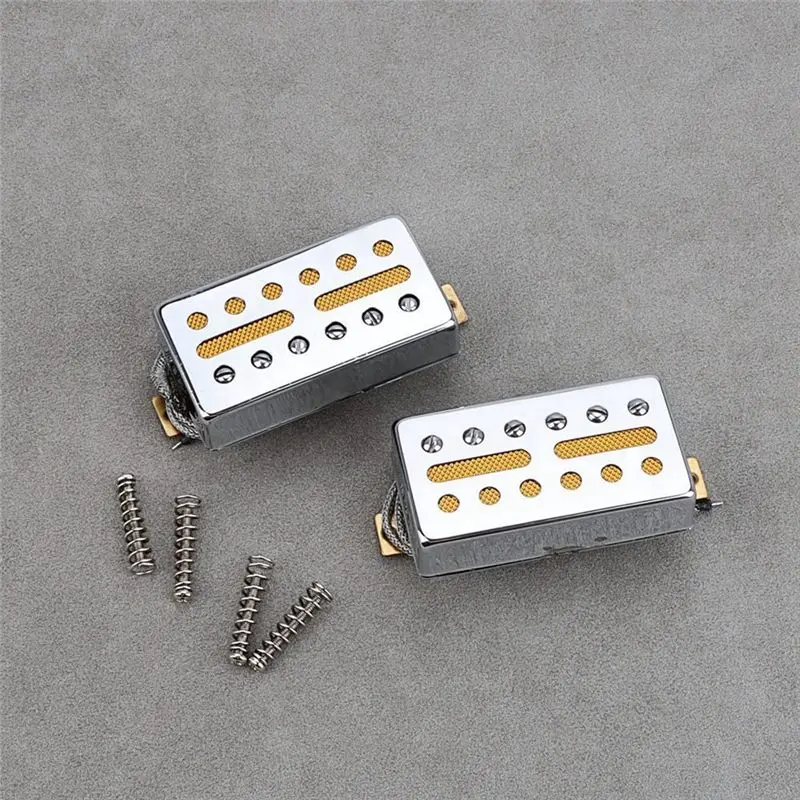 

(AD10) Комплект гитарных звукоснимателей Alnico 5 (Humbucker) для электрогитары: для звукоснимателей на гриф и бридж