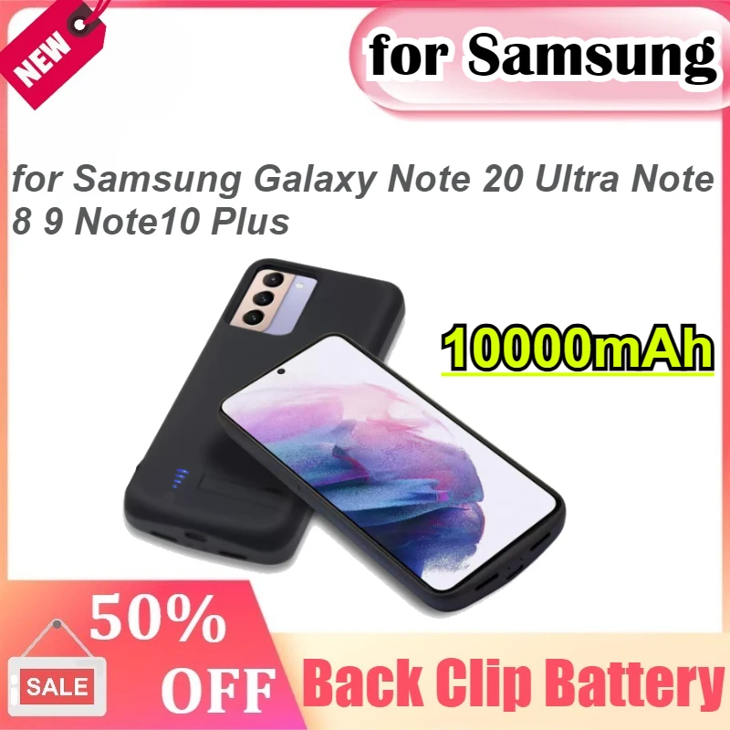 

Charger Case 10000mAh for Samsung Galaxy Note 20 Ultra External Power Bank for Galaxy Note 8 9 Note10 Plus Charging Cove