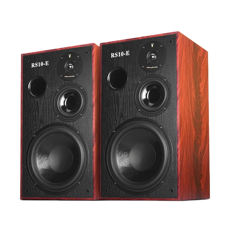 

200W 10 Inch Bookshelf Speakers Passive Wooden 3 Way Fever Hifi Home Theater System Music Sound Equipment Amplifiers Speaker