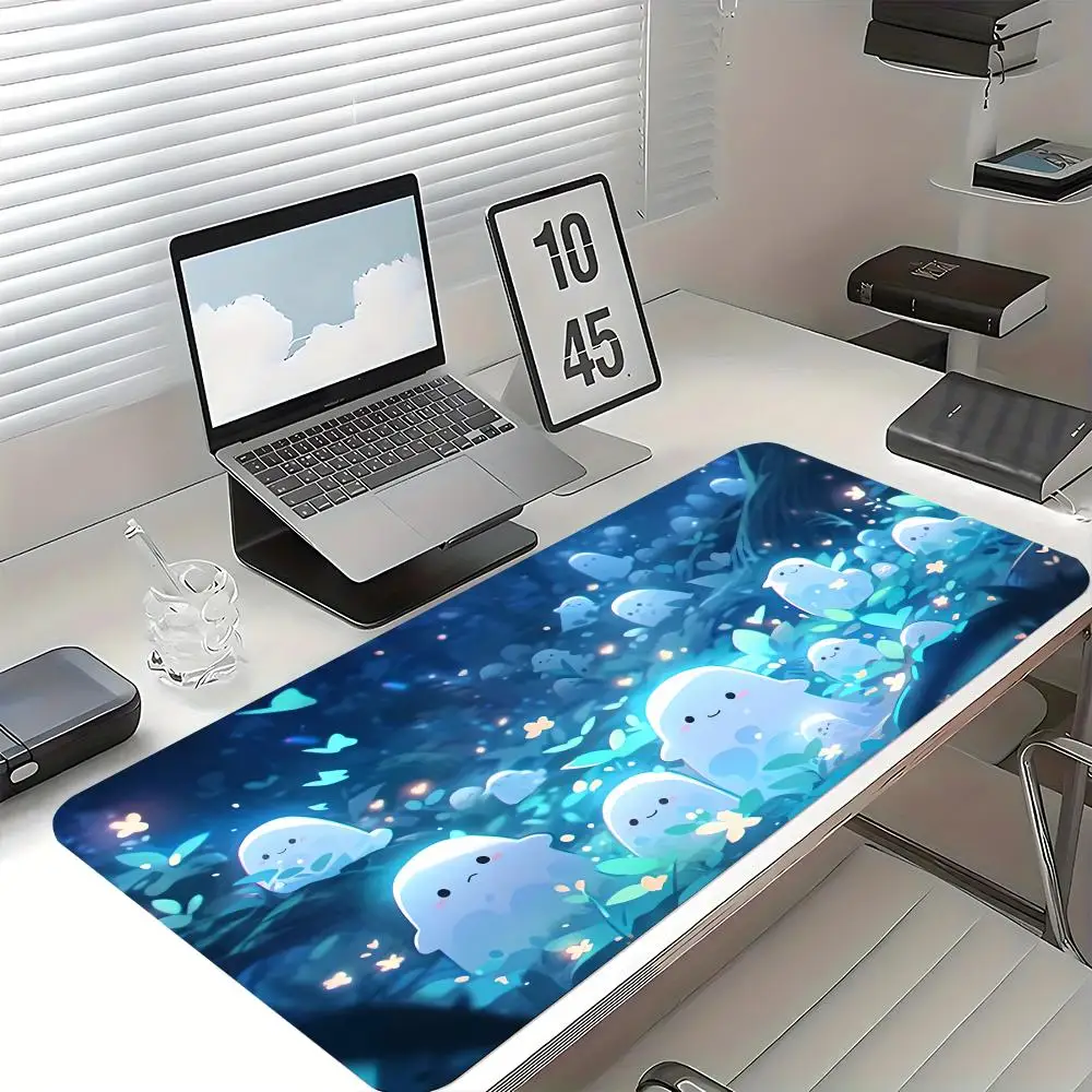 

Cute Ghost Pattern Mouse Pad, Office Decor Pad, XXL Rubber Non-Slip Gaming Desk Mat, The Perfect Gift for Halloween Enthusiasts