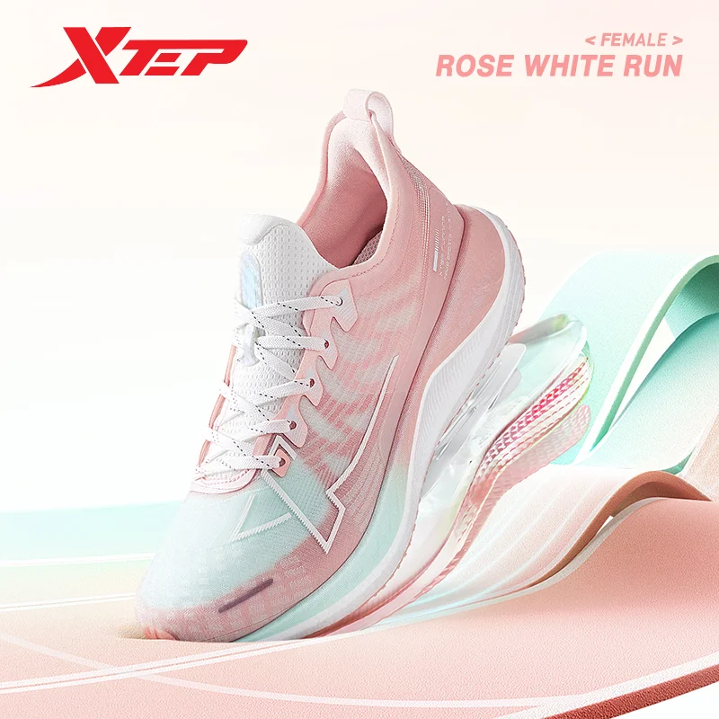 Xtep 2000KM Running Shoes Women Lightweight Comfortable Professional Sports Shoes Non-Slip Breathable Sneakers 877318110045