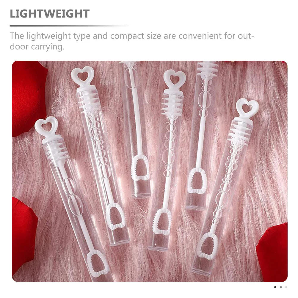 18 قطعة من أنابيب عصا الفقاعات القابلة لإعادة الملء، متينة وآمنة وخفيفة الوزن للأطفال في حفلات الزفاف الصيفية، عصا الفقاعات الفارغة الممتعة #2