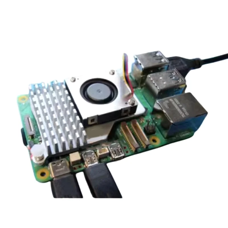 

AA05 2 комплекта для активного охладителя Raspberry Pi 5 с вентилятором для эффективного рассеивания тепла