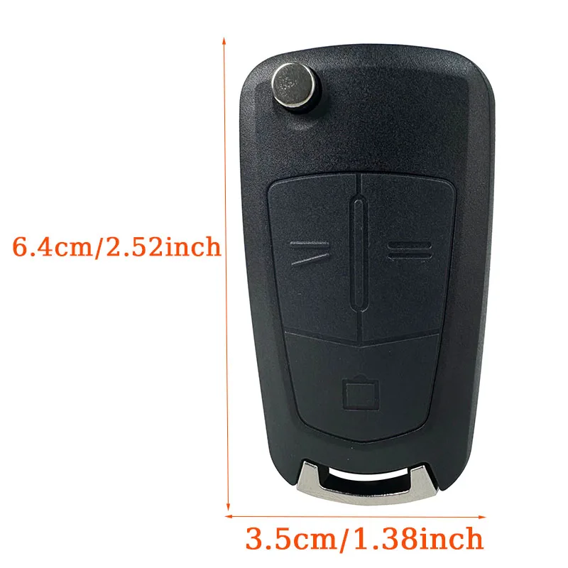 Car Key Flip Remote Key Fob Shell Case Replacement for Opel Astra H Zafira Vectra C Vauxhall Corsa D Signum Meriva Car Key Shell