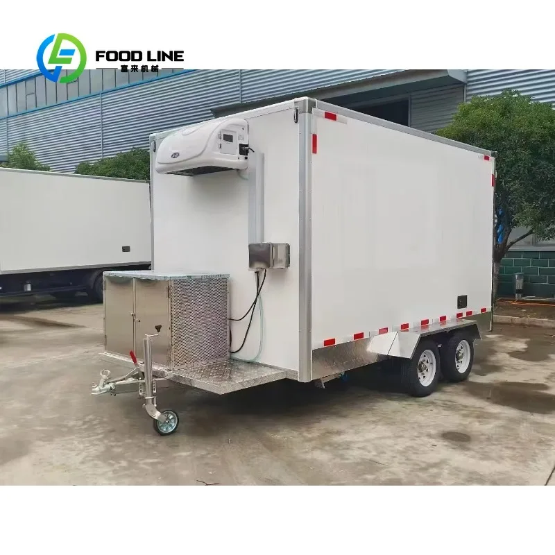 Customized Refrigerated Trailer Box With Cooling Unit And Diamond Plate For Frozen Food Transport Bulk Order Get Discount