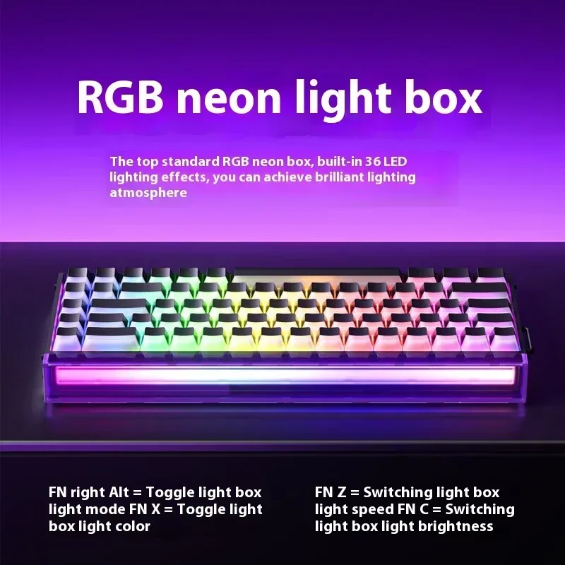 

AULA Hero 68HE Keyboard Wired 8000hz RGB Magnetic Axis Gaming Keyboard 0.01mm RT Carbon Fiber Positioning Board For Pc Accessory
