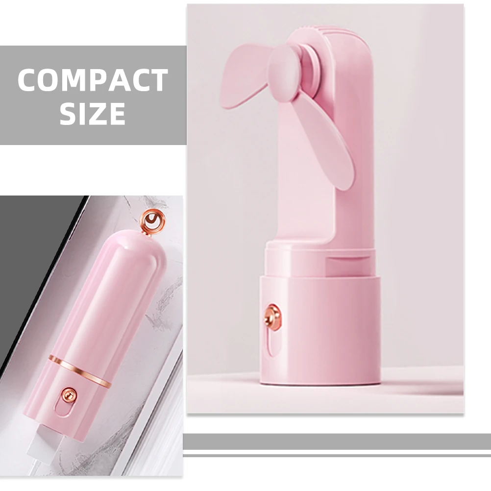 

Handheld Fan Small Electric Mini Portable Long Life Personal Usb Powered Pink Miss