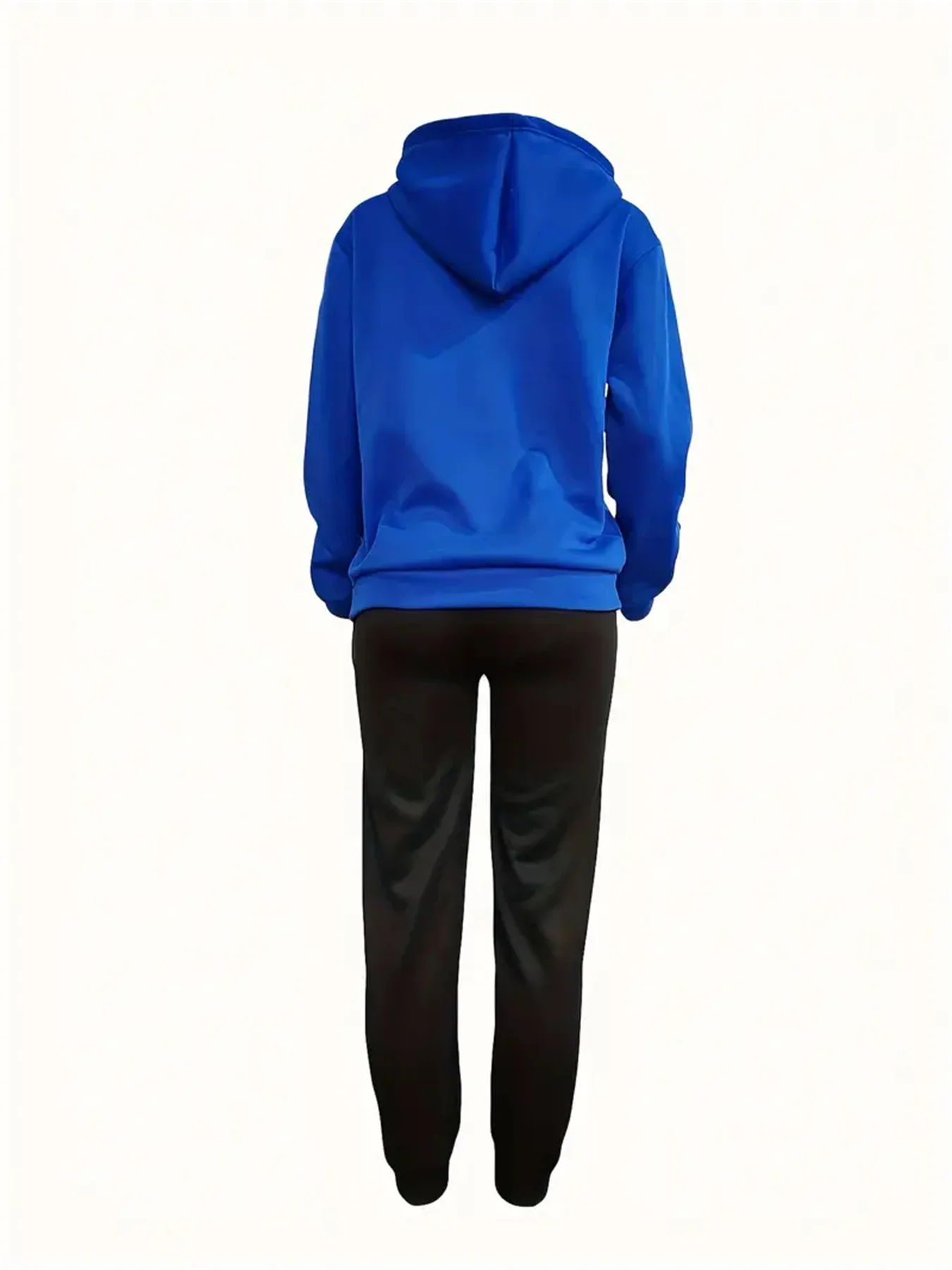 المرأة مقنعين البلوز + Sweatpants مجموعة الهيب هوب عادية الشفاه طباعة إلكتروني طباعة ملابس رياضية فضفاضة الخريف الصوف الملابس الدافئة
