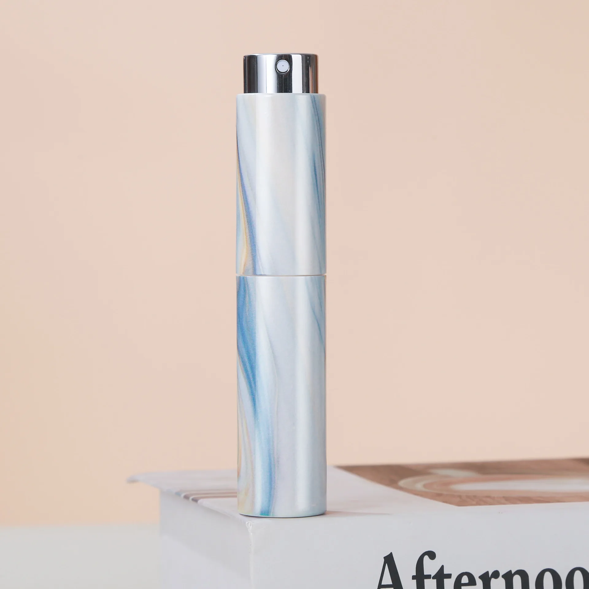 10 ml Bright Series Marmor High-End-Glasparfüm-Unterabfüllung, rotierende Spray, nachfüllbare Flasche