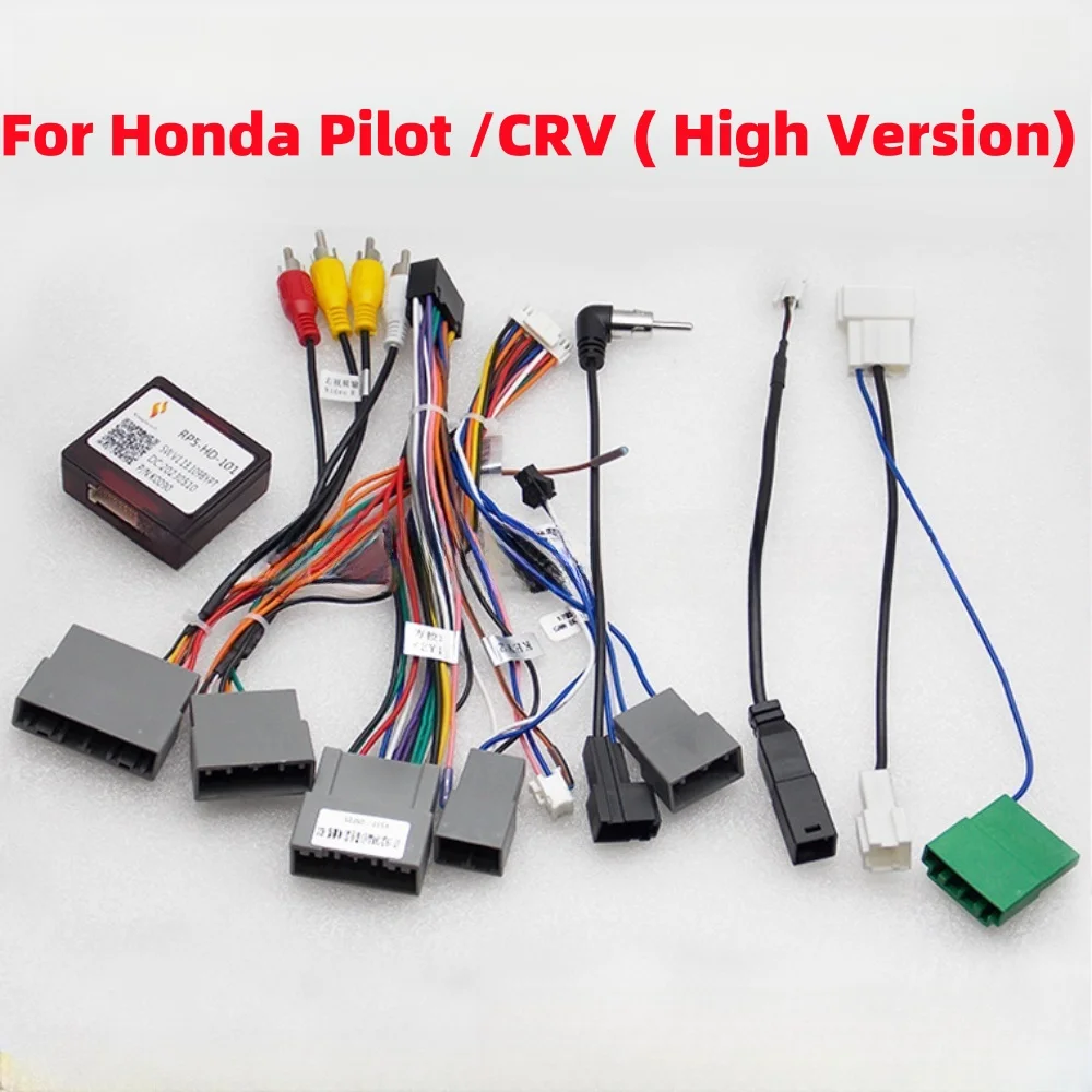 Canbus RP5-HD-101 For Honda Pilot/ CRV (High Version )2 Din Android GPS Car Multimedia Player 16 Pin Wiring Harness Power Cable