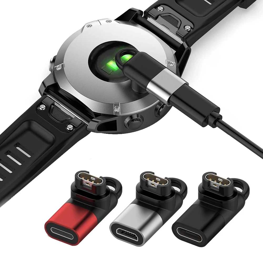 مايكرو USB/IOS/نوع C مهايئ شاحن ل Garmin Fenix 8/7/6/5 Forerunner 158 255 موصل شاحن للغارمين Venu/Vivoactive #3