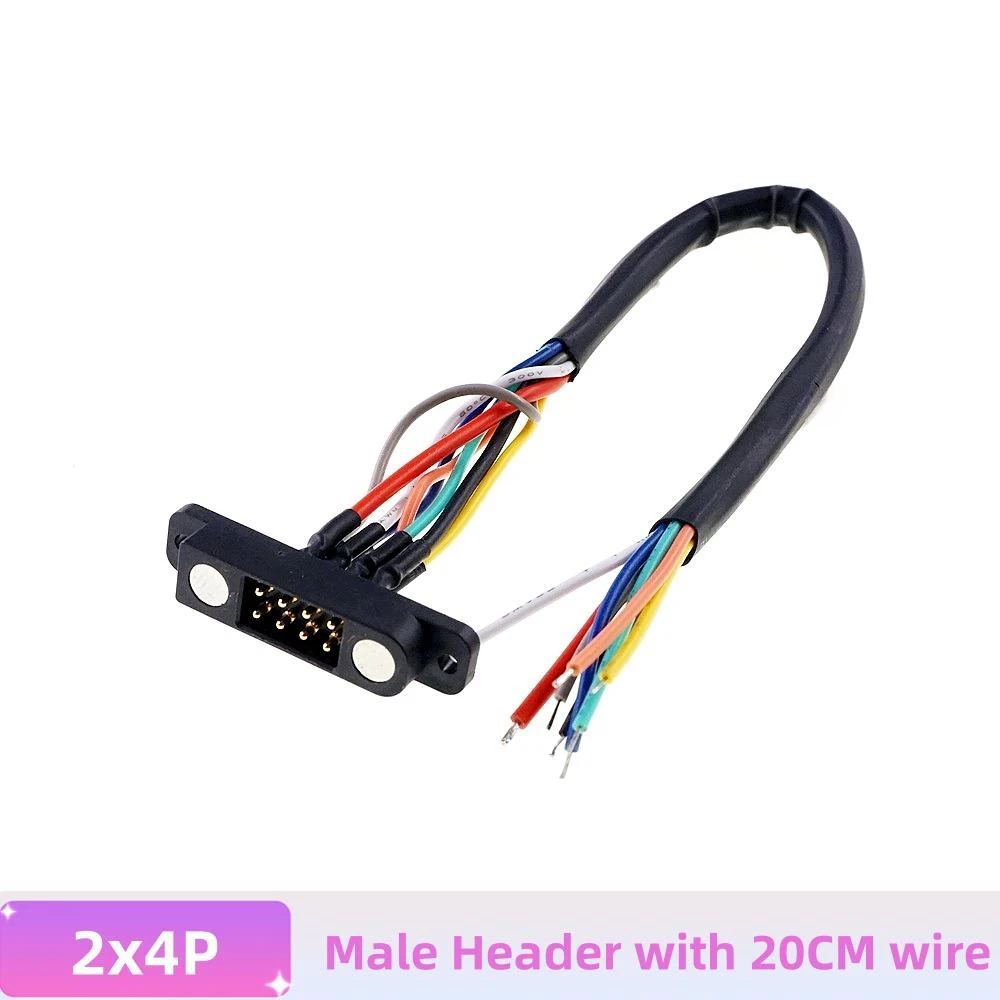 1/3/5/20/50 Stück zweireihiger Hochstrom-Magnet-Pogo-Pin-Stecker 8 10 12 14 20-polig männlich weiblich Pitch 2,54 mm DC Power Charging