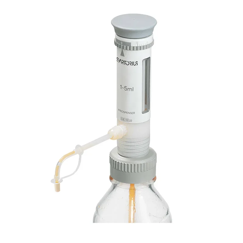 

Prospenser series bottle mouth pipettes, autoclaving liquid channel dispensers