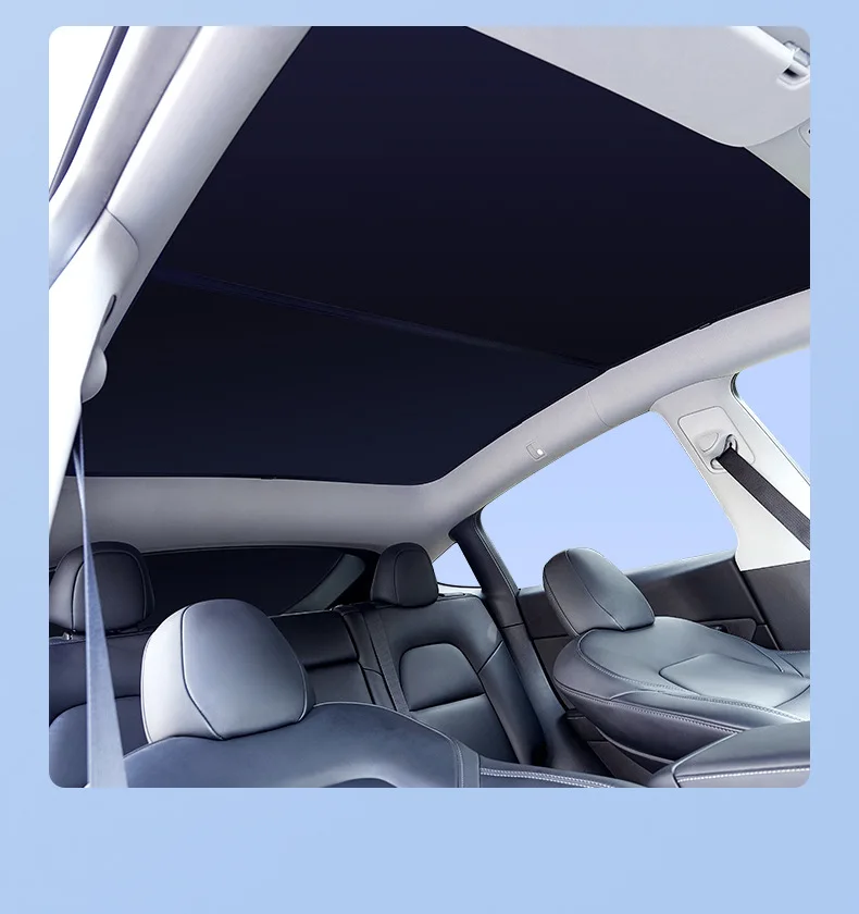 Sun Roof Shade For Tesla Model S 2023 Side Window Privacy Sunshade Foldable Skylight Blind Sunroof Shading Net ModelS Windshield