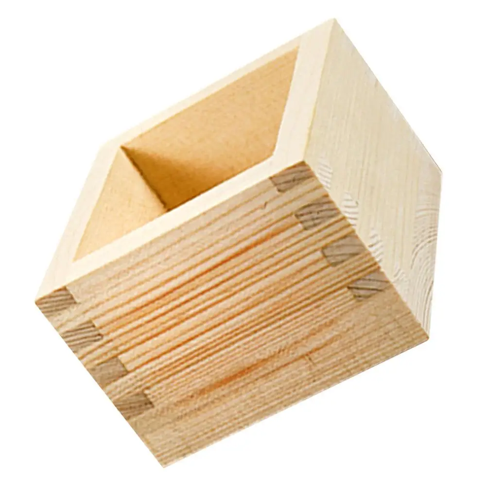 

Sake Cups Sake Wooden Box Japanese Style Wood Cup Holder Easy Clean Tea Party Home Decoration Small Cake Container