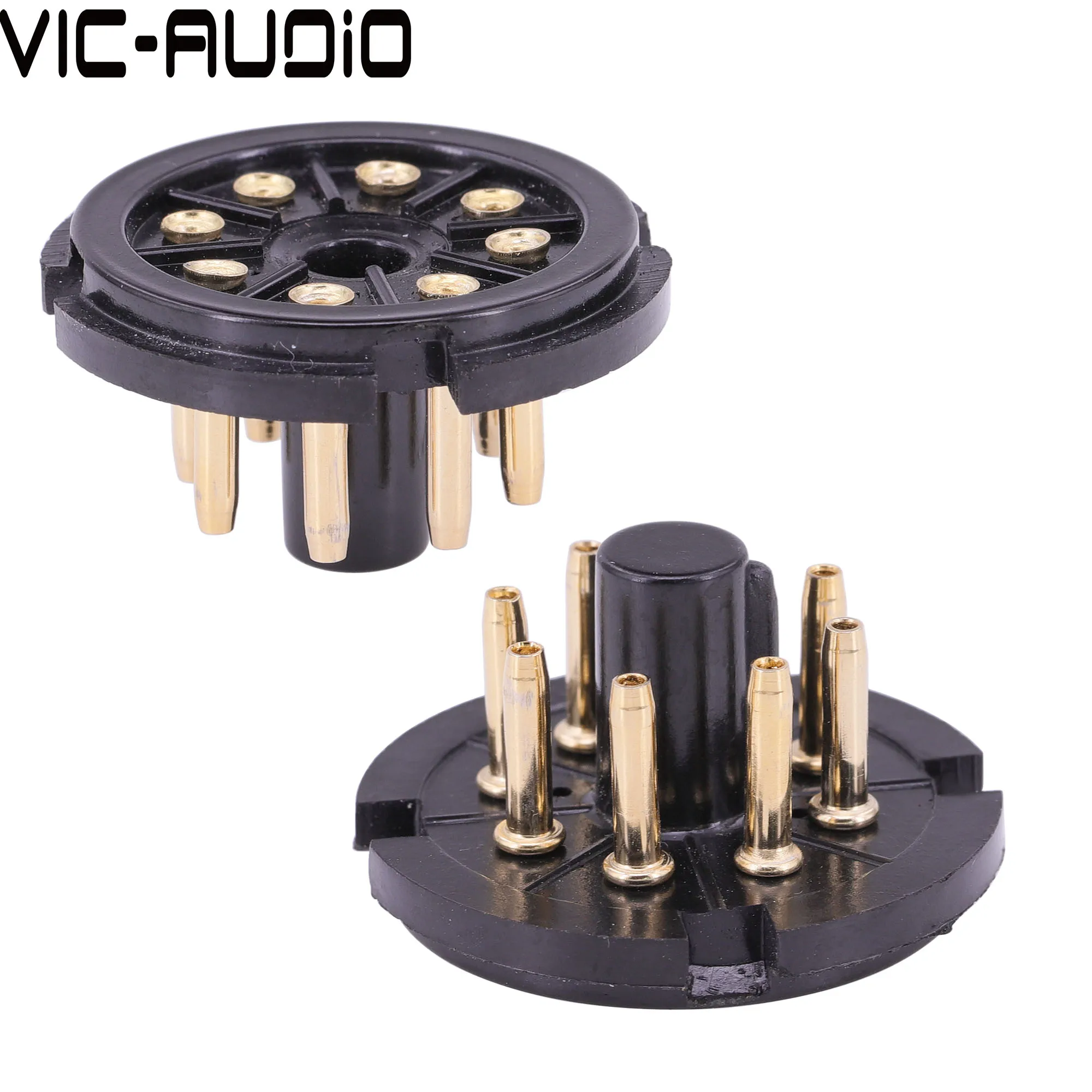 10PCS 8PIN Tube Socket Valve Tube Base Bakelite S8AEH For KT66 KT88 EL34 6SN7 6SL7 6V6 6L6 Vacuum tube Amplifier Audio HiFi