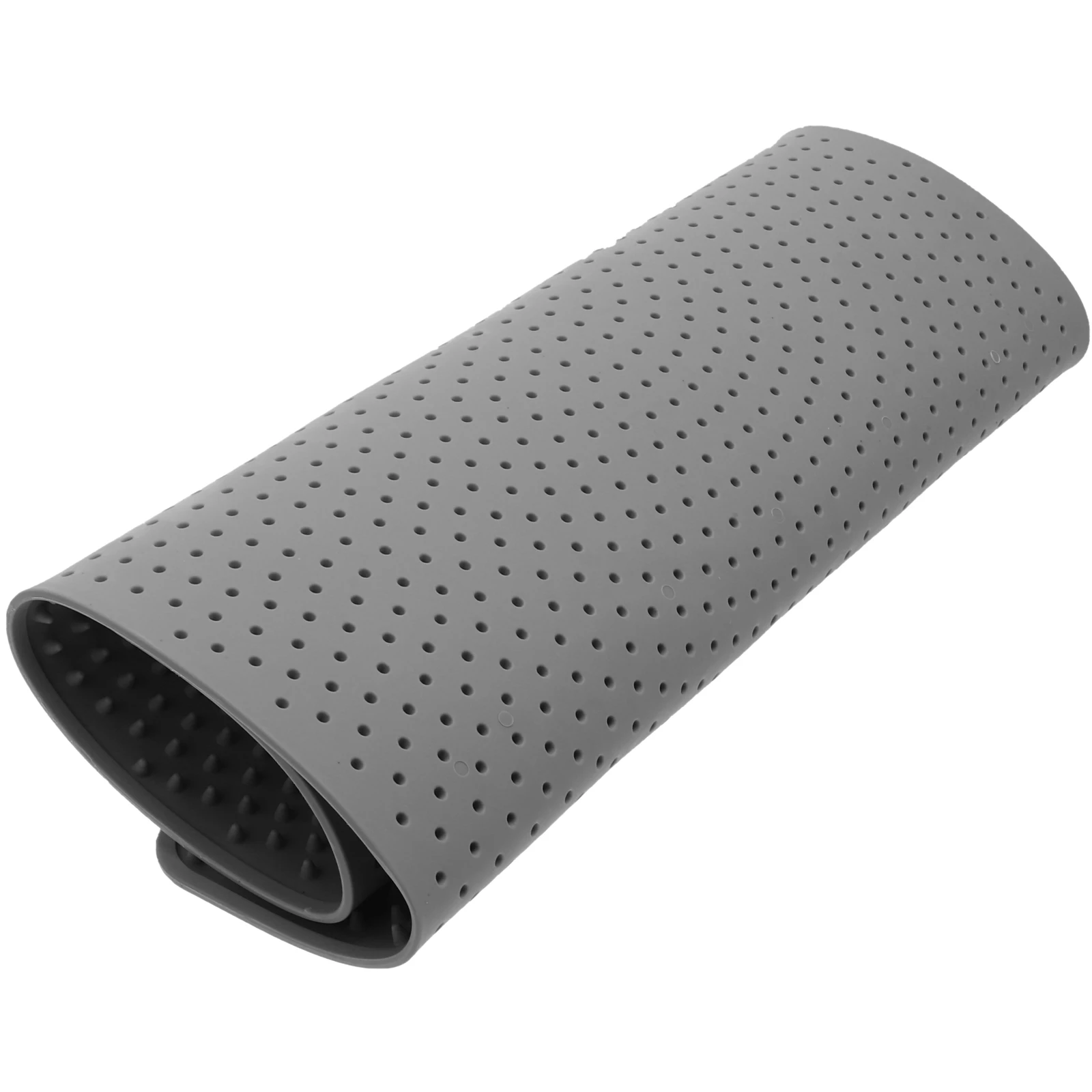 

Cat Litter Mat Foldable Soft Silica Gel Waterproof Grey Pet Food Feeding Placemat Anti Slip Spill Proof Easy Clean Elastic Cloth