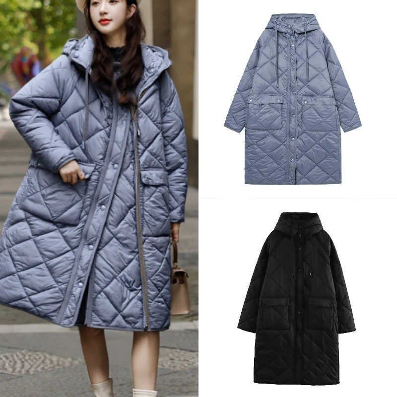 

High-Street Casual Women's Long Puffer Coat for Autumn/Winter New Collection 2025